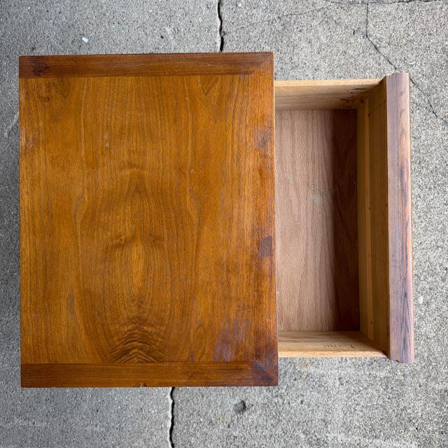 Lane Rhythm Walnut Nightstand For Sale In Cleveland - Image 6 of 12