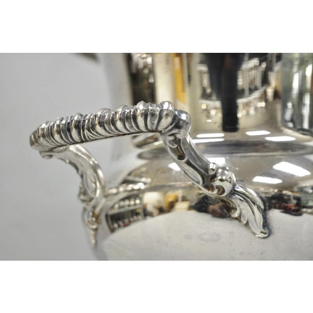 Mid 20th Century Mid 20th Century English Regency Silver Plated Trophy Cup Urn Champagne Chiller Ice Bucket For Sale - Image 5 of 14
