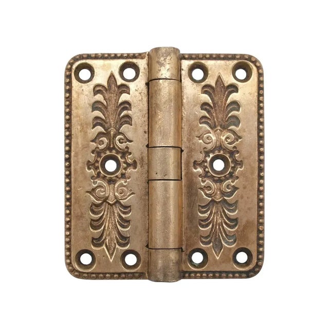 Mid 20th Century Unique Antique Bronze 3.5 X 3.125 Butt Door Hinge For Sale - Image 5 of 5