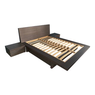 Design Within Reach Queen Cosimo Bed and Side Tables For Sale