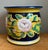 Mid 20th Century Hand Italian Painted Floral Ceramic Planter For Sale In West Palm - Image 6 of 12