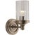 Ava Single Sconce in Antique Nickel with Crystal Designer: Alexa Hampton Height: 9.25" Extension: 6" Backplate: 4.5" Round...