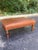 Late 20th Century Late 20th Century Cognac Leather Rectangular Ottoman With Turned Wood Legs & Nailhead Trim For Sale - Image 5 of 6