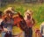 Figurative Morning Riders by Ken Valastro | Oil Painting of cowboys with horses in a rural setting For Sale - Image 3 of 4