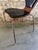 Black Mid Century Modern Chair, Leather Chrome and Walnut, in the Style of Cherner For Sale - Image 8 of 17