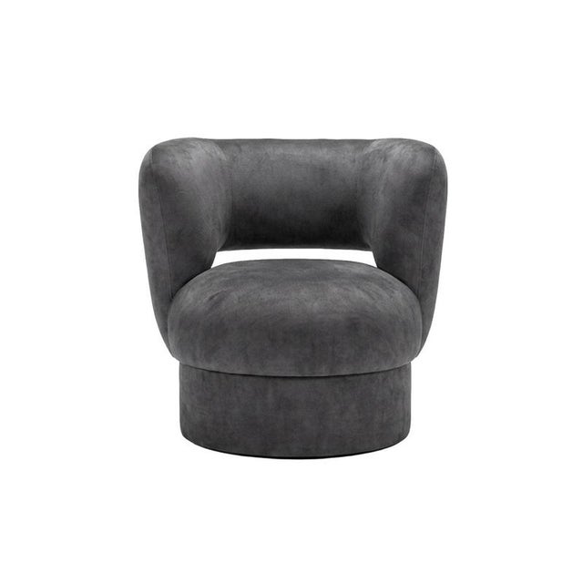 Ritual Chair in Grey Velvet by Moanne For Sale - Image 6 of 6