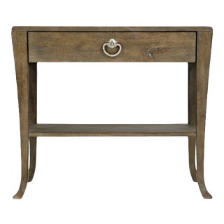 Bernhardt Rustic Patina Nightstand in Peppercorn Finish For Sale
