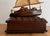 Wooden midcentury nautical music box found in Cape Cod with a sailboat that rolls on the waves and plays a pretty, but...