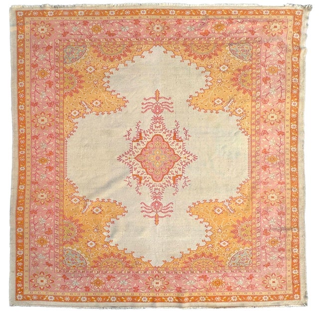 Large Turkish Oushak Rug For Sale - Image 12 of 12