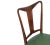 Mid-Century Italian Walnut Dining Table & 6 Chairs, Set of 7 For Sale - Image 9 of 10