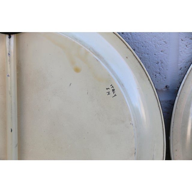 1970 Italian Empire Style Pair of Metal Folding Side Table For Sale - Image 12 of 12