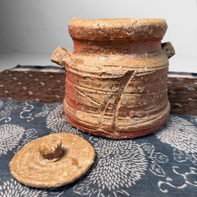 Mid-Century Modern Shigaraki Tea Ceremony Water Pot, 1970s For Sale - Image 3 of 17