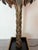 Rare brass "palm tree" floor lamp by Maison Jansen, circa 1970. Pastured brass leaves with a torch finish, black laminate-...