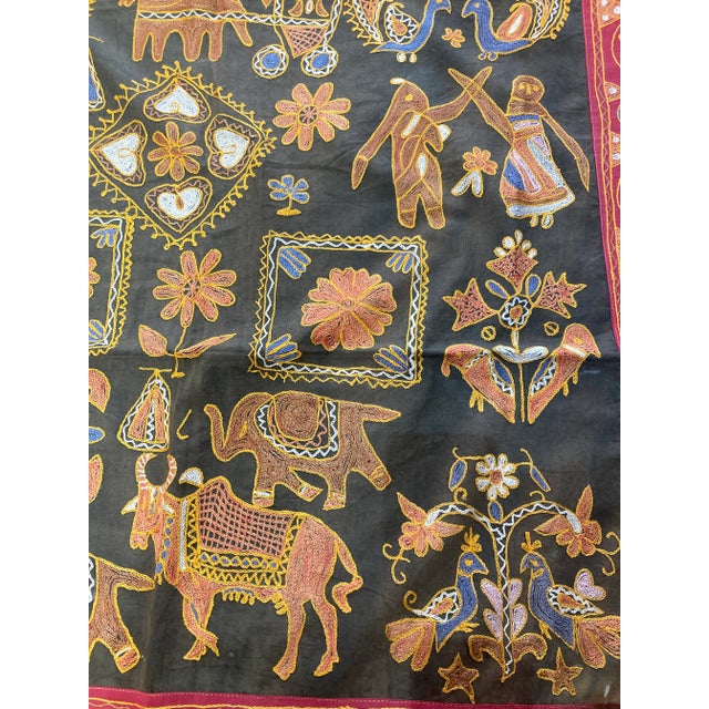 Mid 20th Century Kashmiri Embroidery For Sale - Image 4 of 10