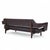 Plastic Edward Wormley for Dunbar Model 486 Mid Century Bracket Back Sofa For Sale - Image 7 of 9