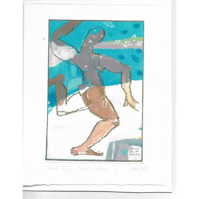 David Scott Meier "Good Thing Twist and Shout" pencil signed and numbered 10 of 25 of an African American male nude...