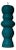 Sculptural Postmodern Beeswax Pillar Candle No.02 in Peacock. Green For Sale