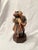Add rustic European charm to your collection with this beautiful vintage hand-carved wood figurine of an Alpine peasant...