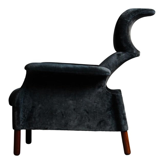 Sanluca Lounge Chairs in Blue Velvet by Achille & Pier Giacomo Castiglioni for Gavina, 1960, Set of 2 For Sale - Image 13 of 18