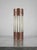 Fluted Glass & Aged Brass Wall Sconce For Sale - Image 4 of 5
