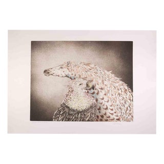 Benito Trolese, Eagle and Horse, 1990s, Etching For Sale