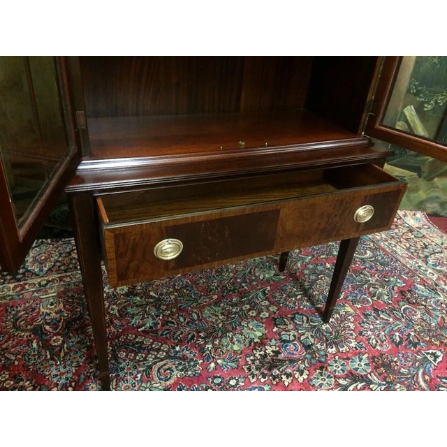 Vintage Federal China Cabinet, Bookcase Cabinet For Sale - Image 12 of 12