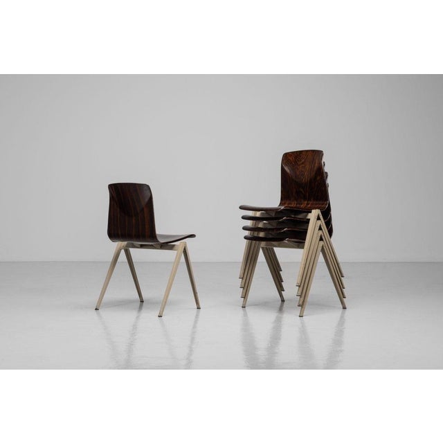 Pagholz Stacking Chair attributed to Elmar Flötotto for Flötotto, Germany, 1970s For Sale - Image 9 of 18