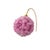 Pink Agate Peony Flower Earring II 14k Gold Hook, A Pair For Sale - Image 4 of 8