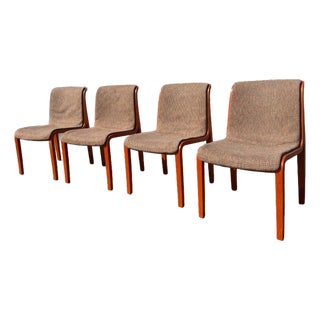 1970s Knoll Bill Stephens Bent Wood Dining Chairs For Sale