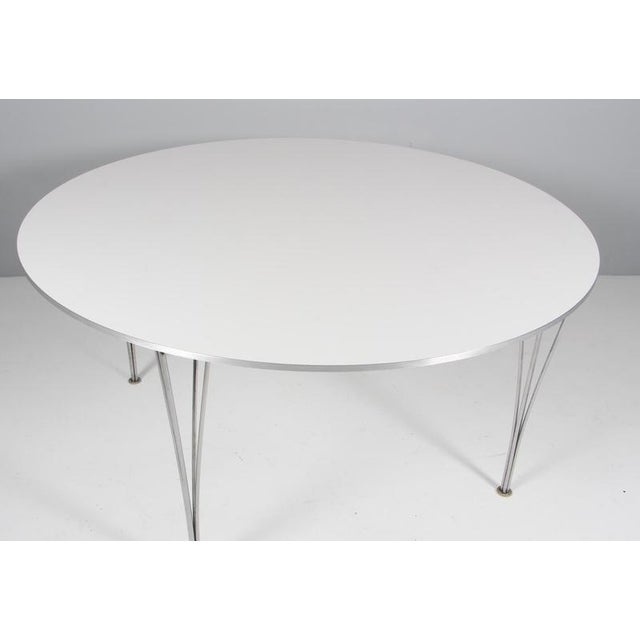 Vintage Round Table by Piet Hein & Bruno Mathsson for Fritz Hansen, 2017 For Sale - Image 3 of 9