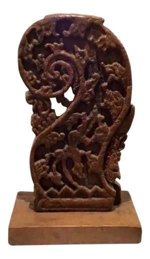 Mid-Century Modern Vintage African Carved Wood Tribal Artifact Sculpture