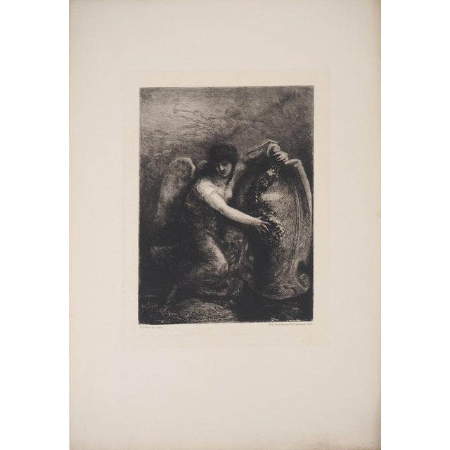 François Nicolas CHIFFLART (1825 - 1901) Frontispiece to the New Illustration Original etching on vellum 51.6 x 35.7 cm...