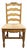 High End Vintage Solid Rubberwood Country French Ladderback Dining Side Chair W. Rush Seat For Sale