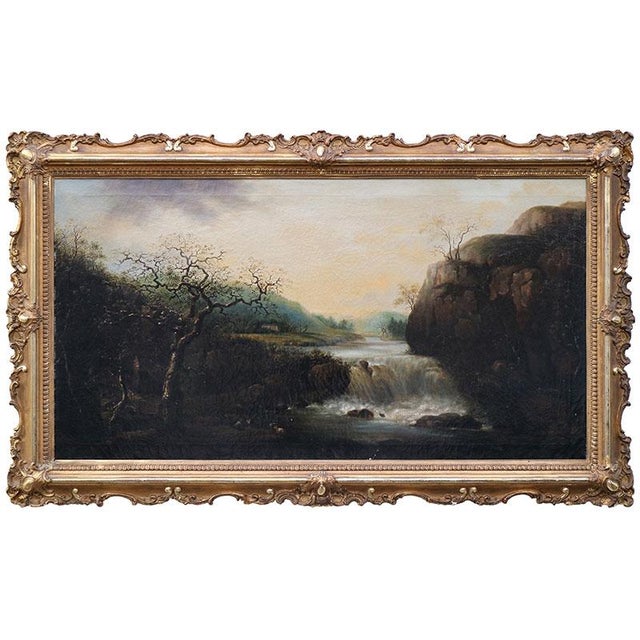 Nordic School Artist, Landscape, Early 19th Century, Oil on Canvas, Framed For Sale - Image 12 of 12