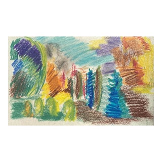 1960s Franka Wallace Pastel Landscape For Sale