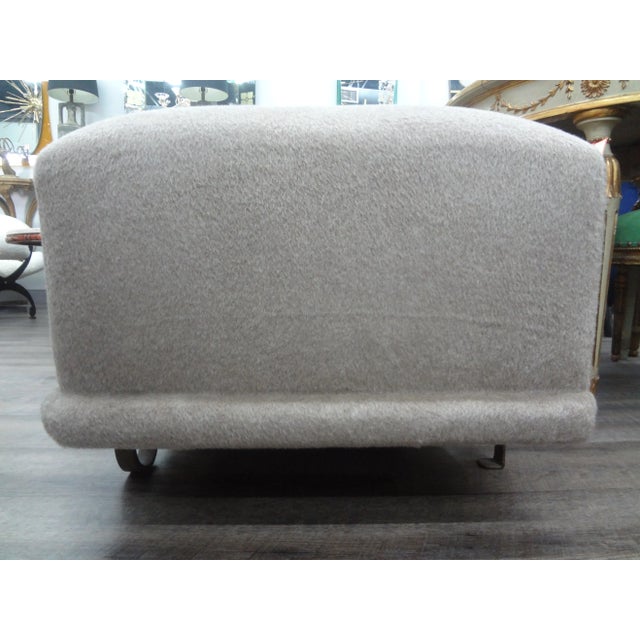 Metal 1940s French Art Deco Wrought Iron Bench Attributed to Gilbert Poillerat For Sale - Image 7 of 13