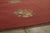 1910s Handmade Antique Needlepoint Rug in Red With Medallion Floral Patterns For Sale - Image 5 of 8