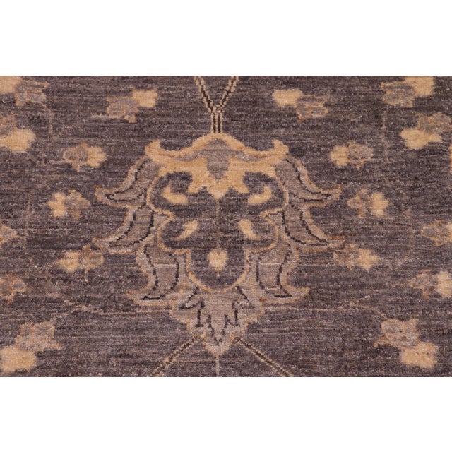 Oriental Ziegler Gray Beige Hand-Knotted Wool Rug - 9'9'' X 13'8'' For Sale - Image 4 of 8