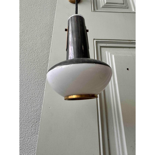 Mid-Century Glass and Wood Sconce, 1950s For Sale - Image 12 of 18