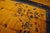 1920s Yellow Field Open Field Medallion Antique Art Deco Chinese Rug For Sale - Image 9 of 11