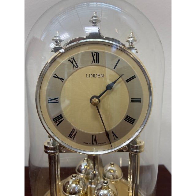 Vintage Linden Anniversary Clock For Sale - Image 4 of 7