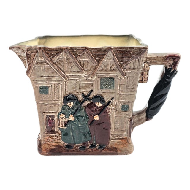 Royal Doulton “Old London Square” Jug Pitcher D6291 — Charles Dickens Series, 1949 For Sale