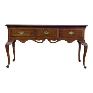 Davis Cabinet Co. Traditional Queen Anne Solid Maple 3 Drawer Buffet or Console For Sale