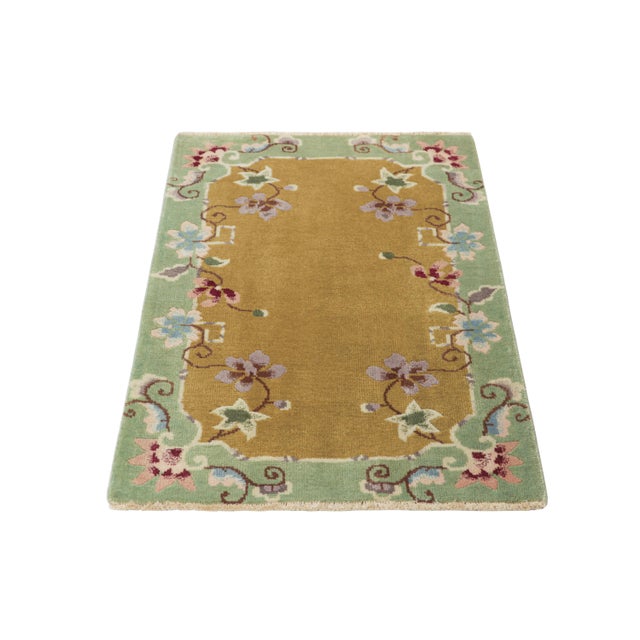Hand-knotted in wool, this 2x3 rug by Rug & Kilim is a new addition to their Chinese Art Deco rug line. On the Design:...