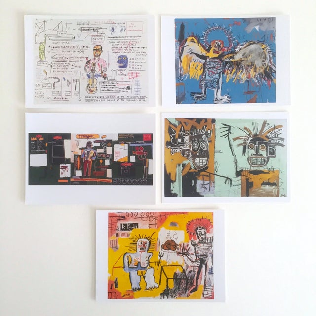 Jean Michel Basquiat Estate Rare Pop Art Postcard Prints Set of 25