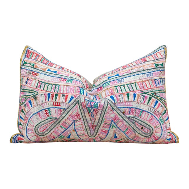 Paann Antique Tribal Grain Sack Pillow For Sale