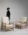 White Pair of French Oak Reclining Armchairs with Bouclé Upholstery, Antique, France, Circa 1940 For Sale - Image 8 of 17