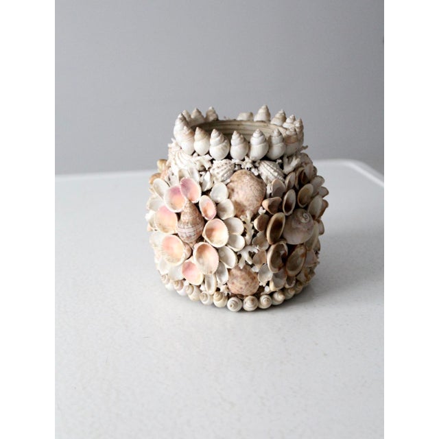 Vintage Seashell Vase Chairish