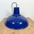 Industrial Blue Enamel Factory Pendant Lamp, 1960s For Sale - Image 14 of 17