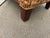 Vintage Woven Banana Leaf Ottoman With Upholstered Cushion For Sale - Image 10 of 10